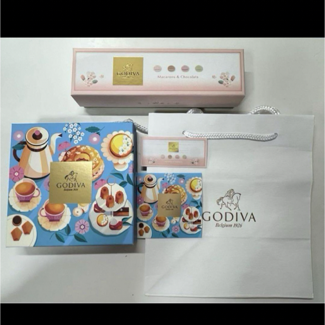 GODIVA(ゴディバ)のGODIVA  ゴディバ　紙袋　ショッパー　ショップ袋　空箱　ボックス　小物入れ レディースのバッグ(ショップ袋)の商品写真