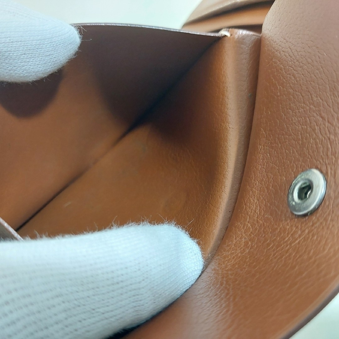 HERMES - エルメス MC2 タレス 二つ折り財布 レザー ゴールド K HERMES - エルメス MC2 タレス 二つ折り財布 レザー ゴールド K