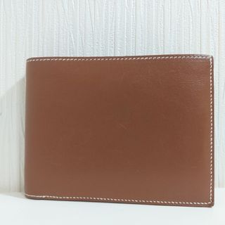 エルメス(Hermes)のエルメス MC2 タレス 二つ折り財布 レザー ゴールド K刻印(折り財布)