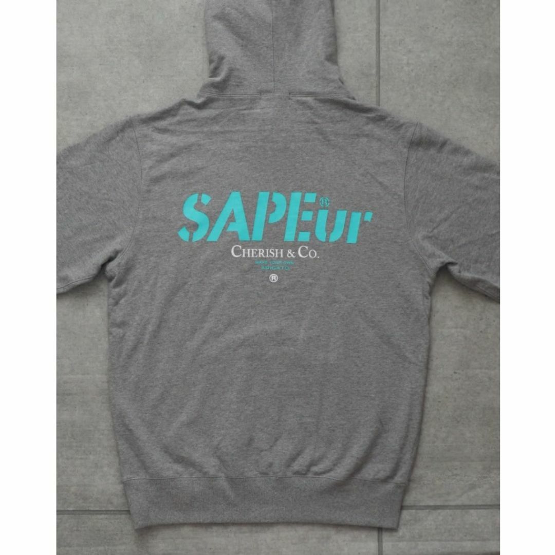 SAPEur CHERISH&CO HOODIE L サプール パーカー グレーの通販 by SAPEur CHERISH&CO HOODIE L サプール パーカー グレーの通販 by