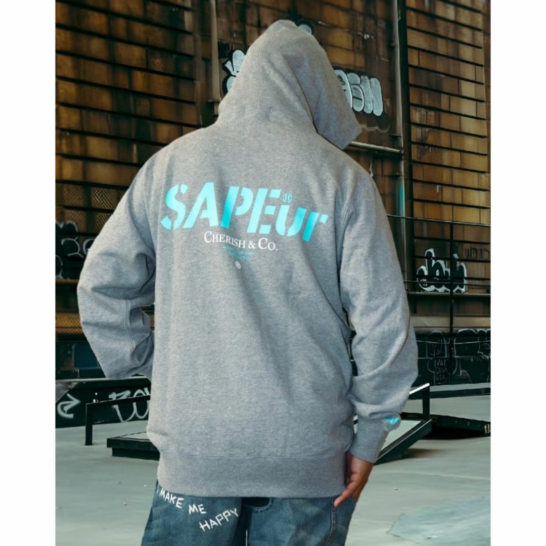 SAPEur CHERISH&CO HOODIE L サプール パーカー グレーの通販 by SAPEur CHERISH&CO HOODIE L サプール パーカー グレーの通販 by