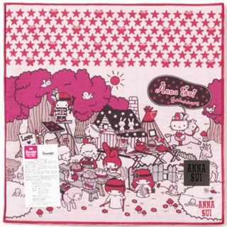 アナスイ(ANNA SUI)のアナスイ ANNA SUI サンリオ Sanrio タオルハンカチ 赤(ハンカチ)