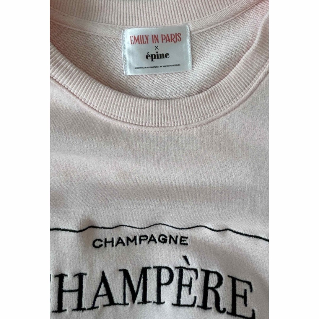 épine(エピヌ)のepine CHAMPÈRE photography sweat pink レディースのトップス(トレーナー/スウェット)の商品写真