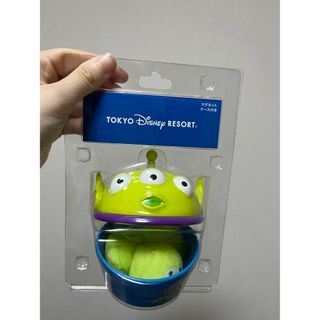 ディズニー(Disney)のディズニー　マグネットケース付き　リトルグリーンメン　トイストーリー　マグネット(キャラクターグッズ)