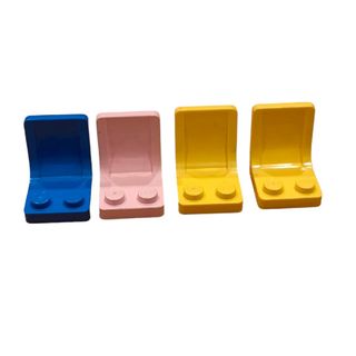 レゴ(Lego)のレゴ LEGO パーツ オールドレゴ ミニ 使用済 座席 椅子 いす 4個セット(知育玩具)