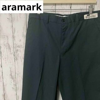 aramark アラマーク アメリカ古着 ワークパンツ グリーン メンズ(スラックス)