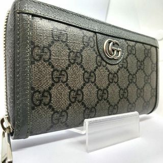 グッチ(Gucci)の極美品/現行✨　グッチ　長財布　ラウンドファスナー　GGスプリーム　マーモント(長財布)