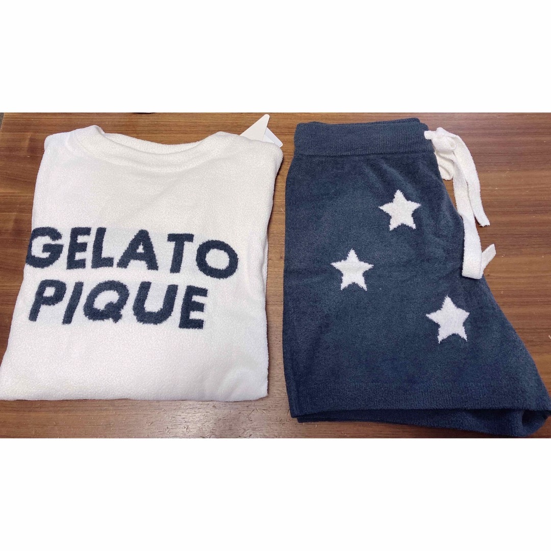 gelato pique(ジェラートピケ)の☆ジェラートピケ スターロゴジャガードプルオーバー&ショートパンツ 上下セット☆ レディースのルームウェア/パジャマ(ルームウェア)の商品写真