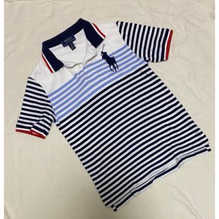 ポロラルフローレン(POLO RALPH LAUREN)のPOLO☆ポロ　ラルフローレン　ボーダーポロシャツ(8)140くらい(Tシャツ/カットソー)