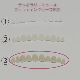 テンポラリートゥース 仮歯　差し歯　入れ歯　フィッティングビーズ付③(その他)