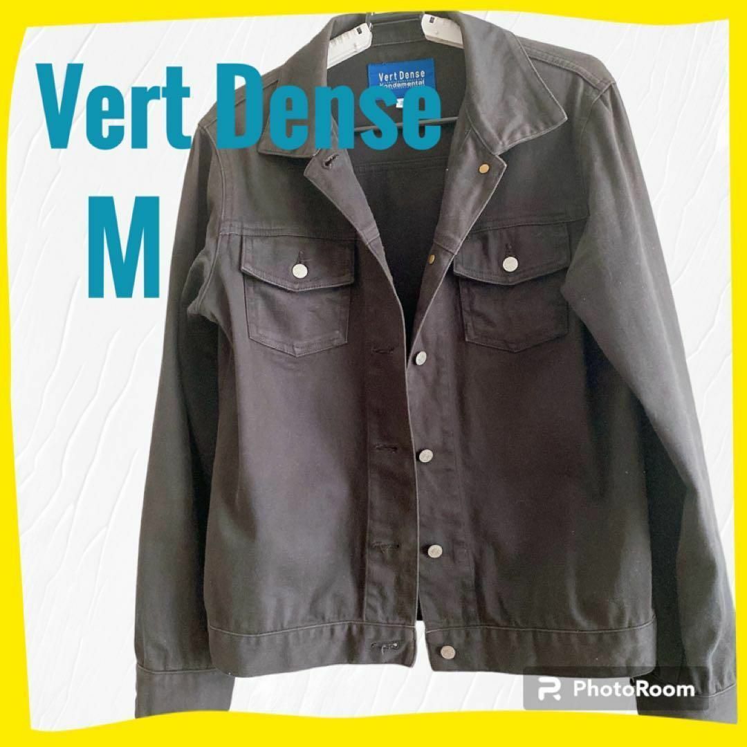 Vert Dense(ヴェールダンス)のVert Dense 綿 ジャケット M 黒 レディースのジャケット/アウター(Gジャン/デニムジャケット)の商品写真