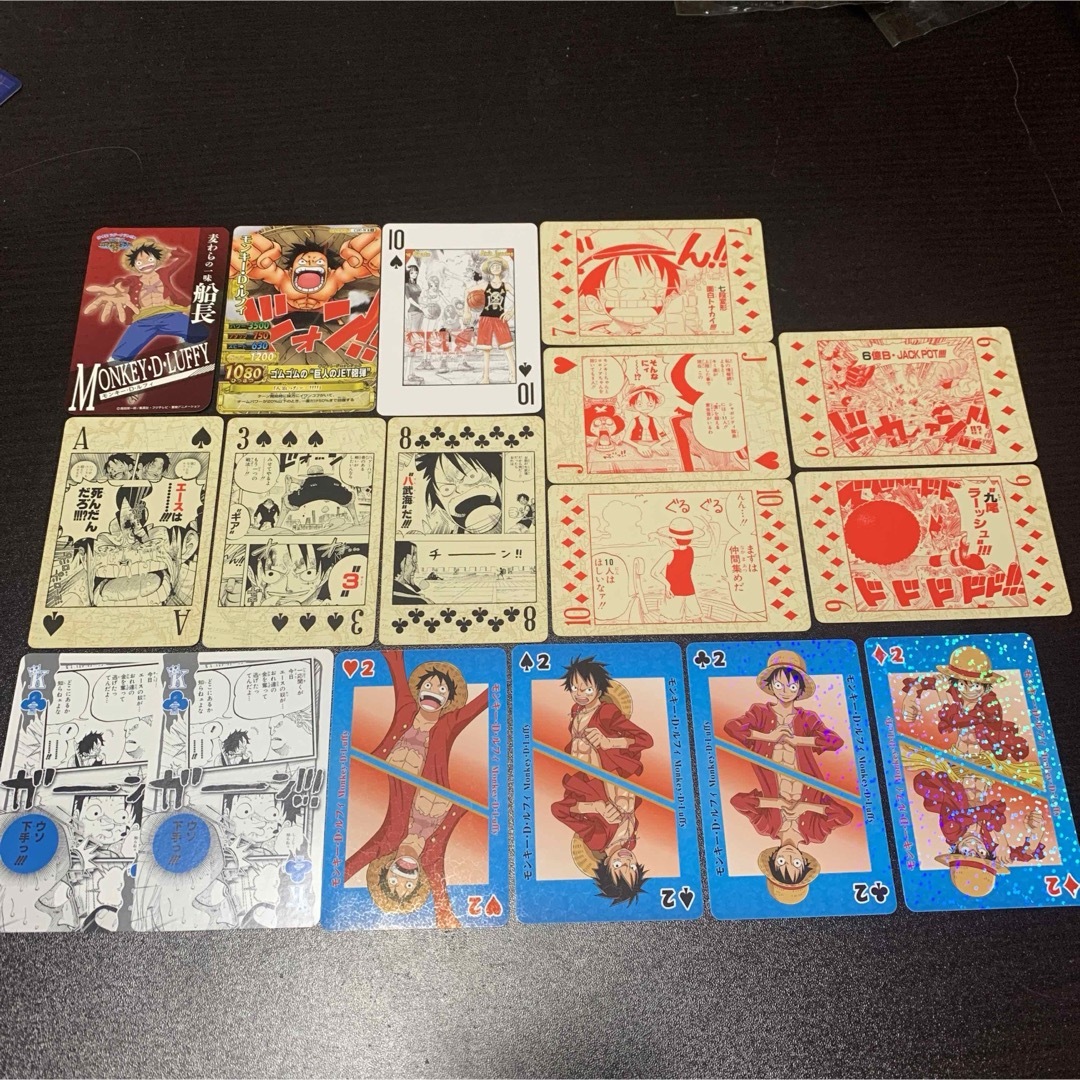 ONE PIECE(ワンピース)のルフィ カード まとめ売り エンタメ/ホビーのアニメグッズ(カード)の商品写真