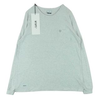 ダブルタップス(W)taps)のWTAPS ダブルタップス 18AW 182ATDT-CSM03 BLANK LS 01  ロングスリーブ 長袖 Tシャツ ロンT カットソー グレー系 ASH GRAY M 02【極上美品】【中古】(Tシャツ/カットソー(七分/長袖))