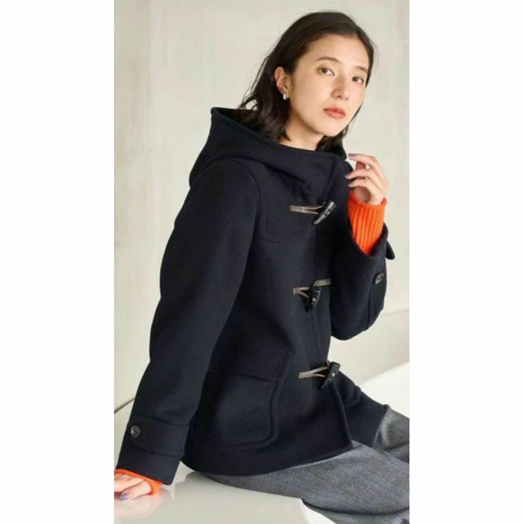 MACPHEE - マカフィー フード付き ダッフルコート ネイビー MACPHEE - マカフィー フード付き ダッフルコート ネイビー