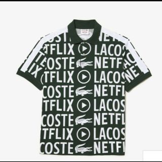 ラコステ(LACOSTE)のLacoste x Netflix　総柄ポロシャツ(ポロシャツ)