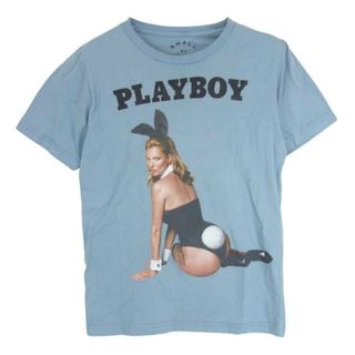 MARC JACOBS - MARC JACOBS マークジェイコブス × Playboy プレイボーイ ガール プリント 半袖 Tシャツ ライトブルー系 S【中古】