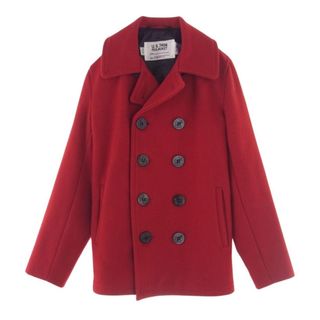 ショット(schott)のschott ショット ピーコート 753US PEA COAT 24oz ウール ピーコート レッド系 34【中古】(その他)