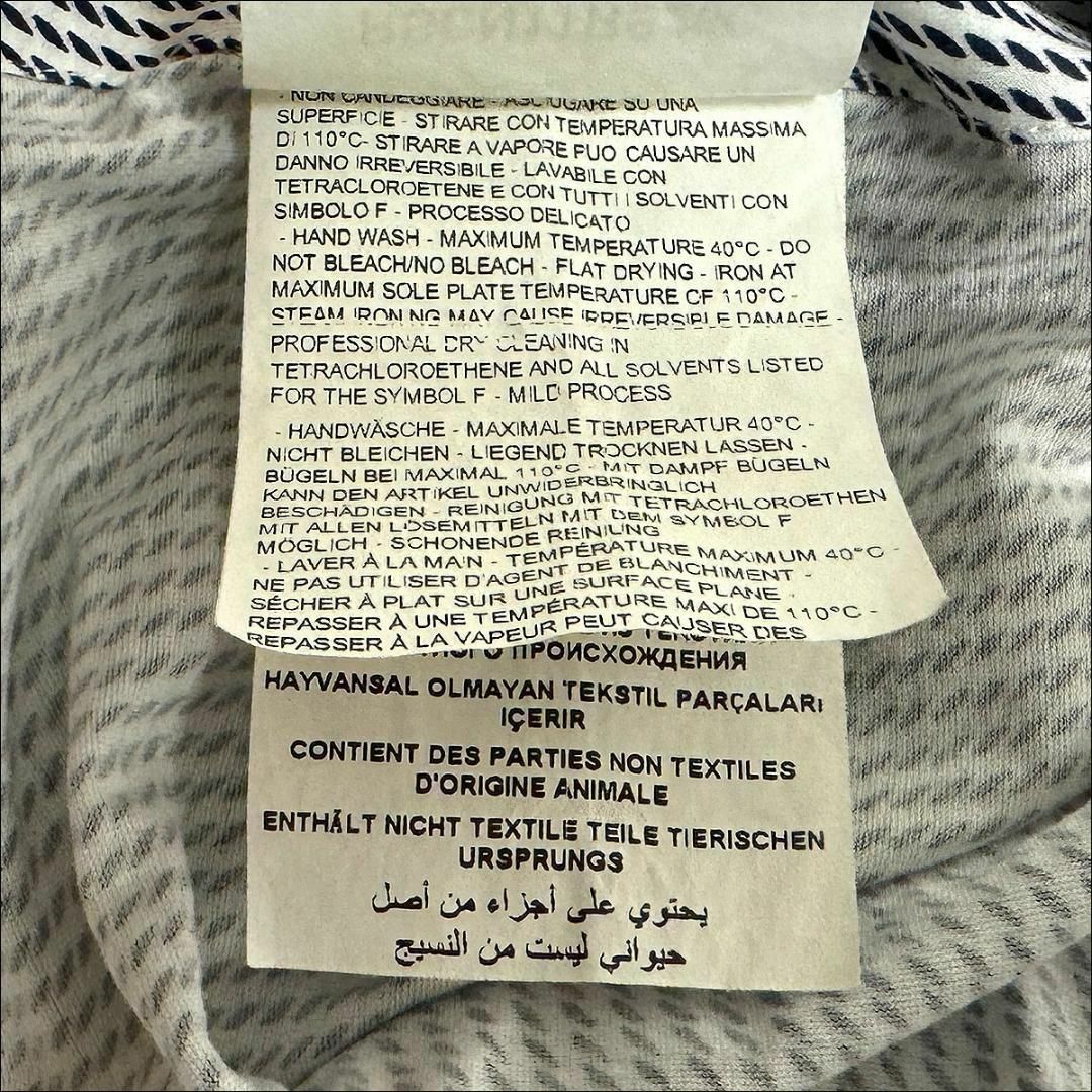 Giorgio Armani(ジョルジオアルマーニ)のJ6089 美品 ジョルジオアルマーニ 総柄ストレッチシャツ 黒×白 40/15 メンズのトップス(シャツ)の商品写真