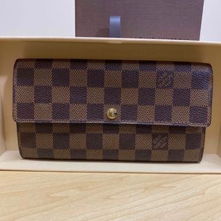 ルイヴィトン(LOUIS VUITTON)のルイヴィトン　ダミエ　長財布　ポルトフォイユ　サラ(長財布)