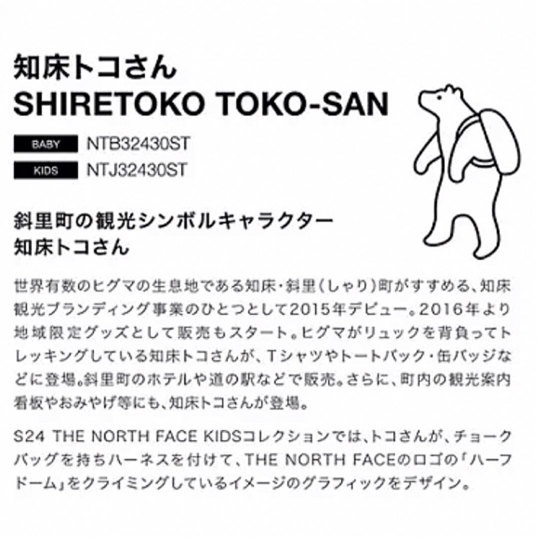 THE NORTH FACE(ザノースフェイス)のノースフェイス【SHIRETOKO】ショートスリーブシレトコトコティー・Tシャツ キッズ/ベビー/マタニティのキッズ服男の子用(90cm~)(Tシャツ/カットソー)の商品写真