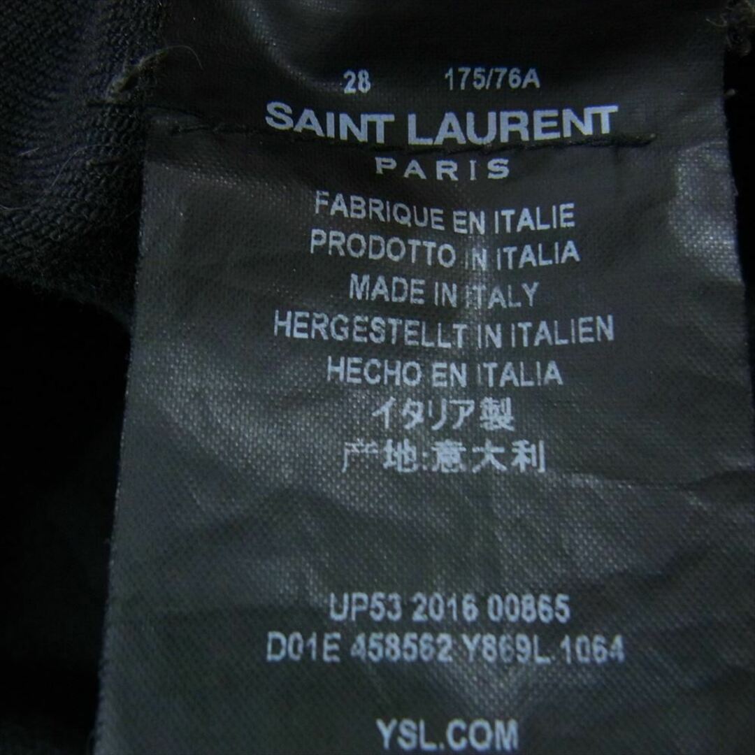 Saint Laurent(サンローラン)のSAINT LAURENT サンローラン 458562 Y869L D02 M SK-LW タイト スキニー デニム パンツ ブラック系 28【中古】 メンズのパンツ(その他)の商品写真