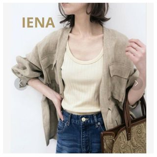 イエナ(IENA)のイエナ スーピマハリヌキリブタンクトップ ナチュラル(タンクトップ)