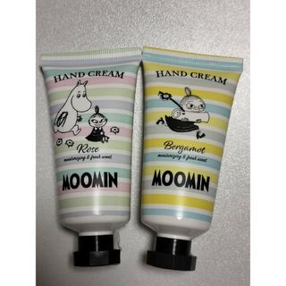 ムーミン(MOOMIN)のムーミン ☆ ハンドクリーム(ローズ＆ベルガモット)  ２個セット 新品未使用(ハンドクリーム)