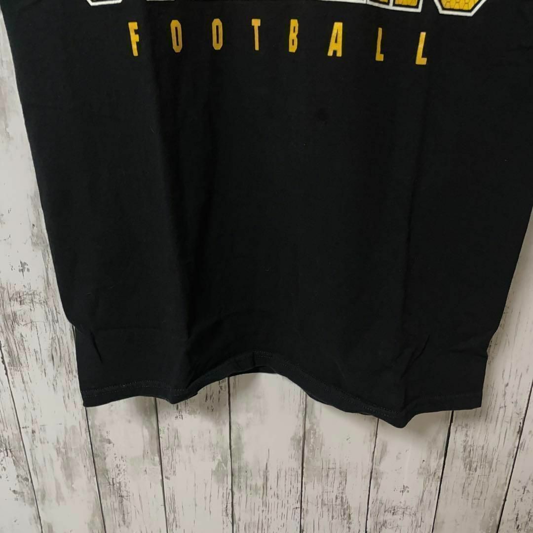NFL アメリカ古着 スティラーズプリントTシャツ ブラック メンズ アメフト メンズのトップス(Tシャツ/カットソー(半袖/袖なし))の商品写真