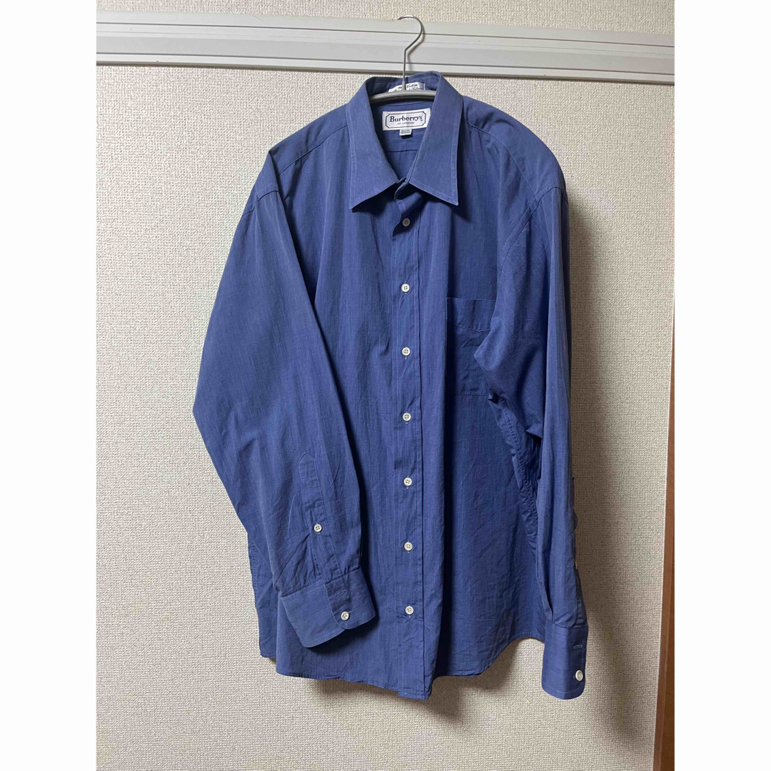 BURBERRY(バーバリー)の【レア】Burberry shirt 長袖　ブルー メンズのトップス(シャツ)の商品写真