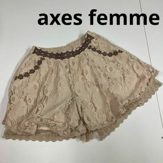 axes femme アクシーズファム　ショートパンツ　刺繍　レース　古着女子