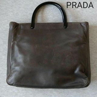 プラダ(PRADA)の★PRADA(プラダ)　レザートートバッグ グレー★(トートバッグ)