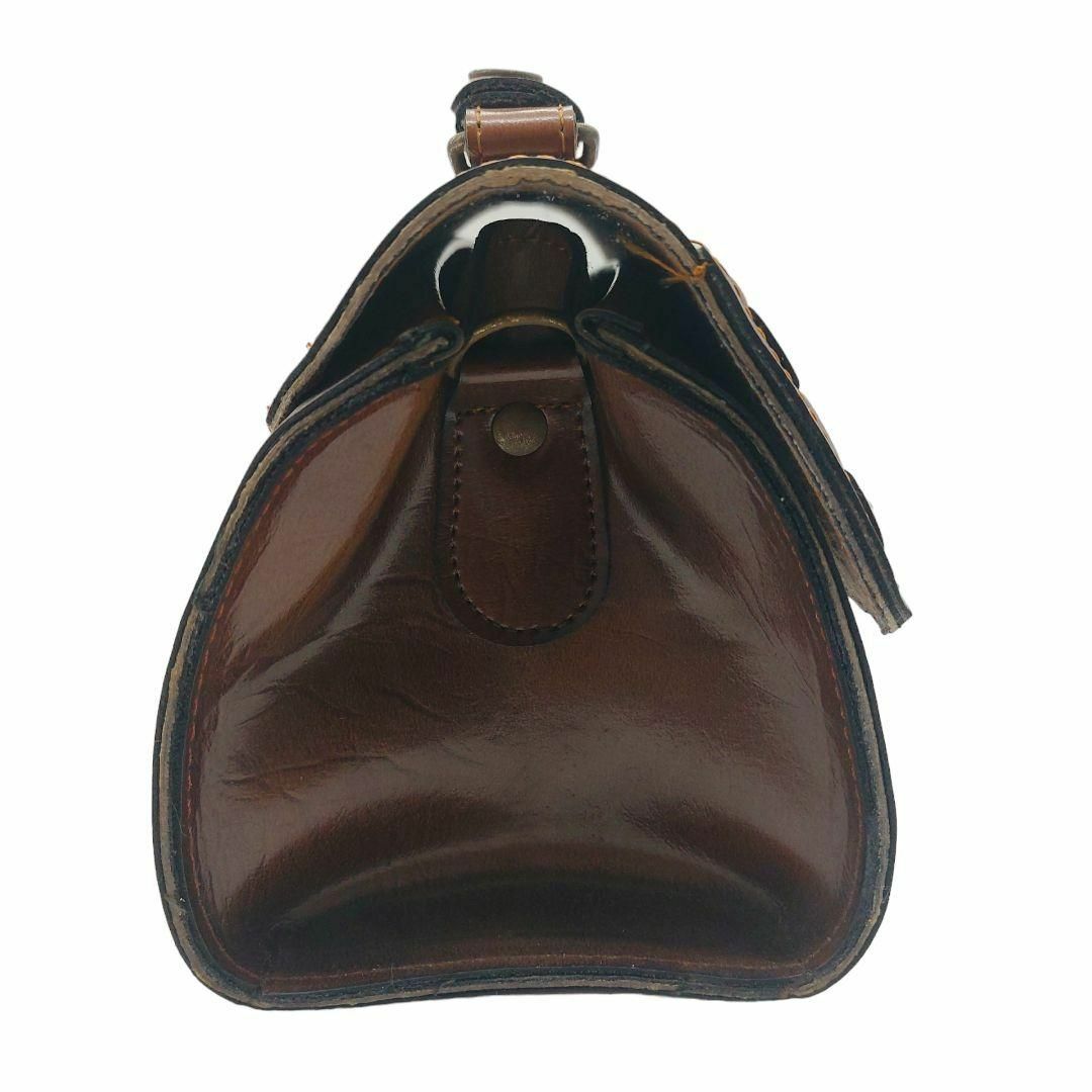 良品✧ZELEFAME ハンドバッグ  ヴィンテージ クラッシック  茶 レディースのバッグ(ハンドバッグ)の商品写真