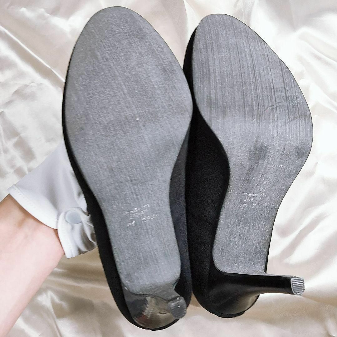 KIBIRA ブラック パンプス スエード レディースの靴/シューズ(ハイヒール/パンプス)の商品写真