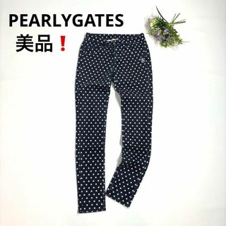 PEARLY GATES - パーリーゲイツ　0/S ロングパンツ　星スター柄　総柄　ビンテージ加工