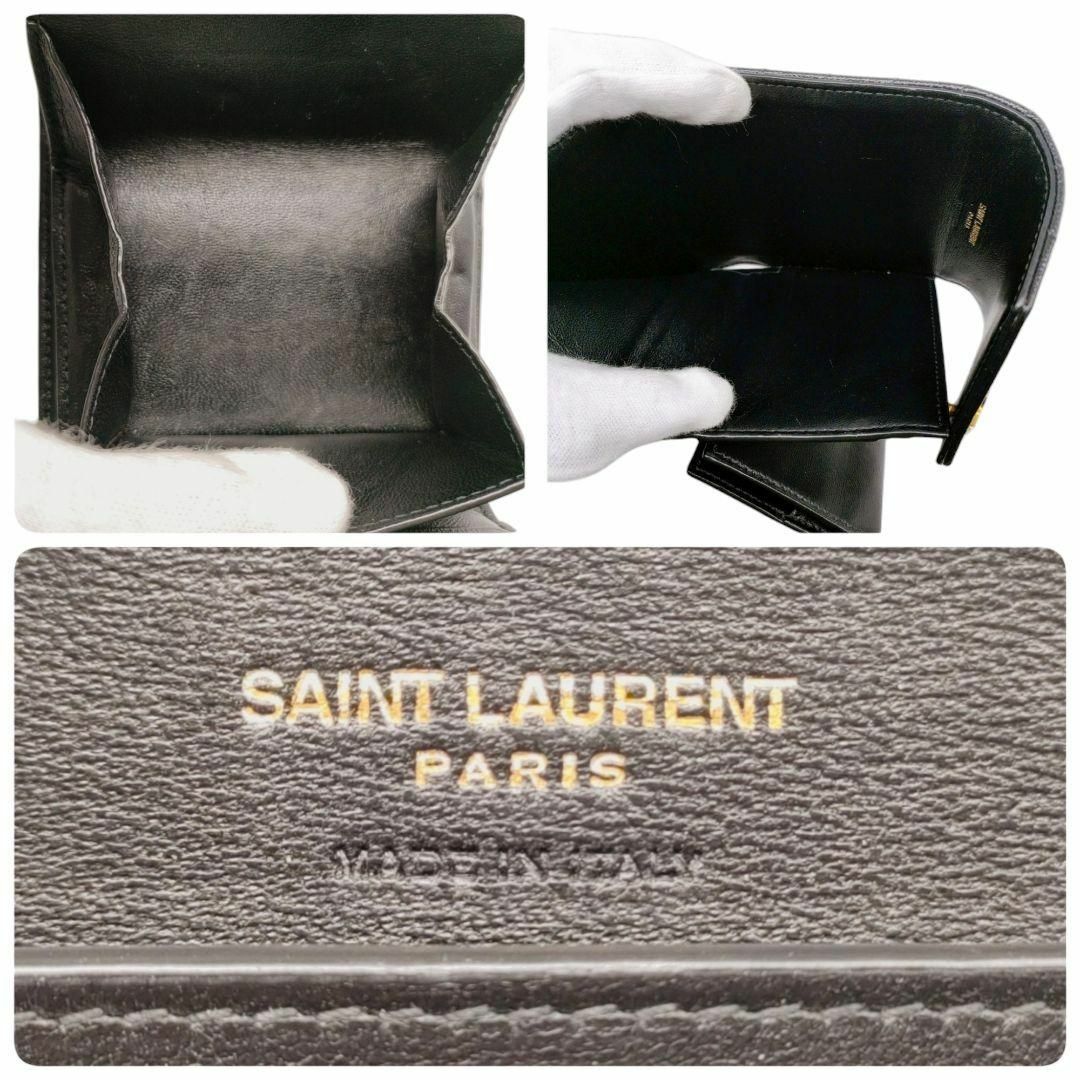 Saint Laurent(サンローラン)のサンローラン　三つ折り財布　モノグラムマルチフォールドウォレット　ブラック レディースのファッション小物(財布)の商品写真