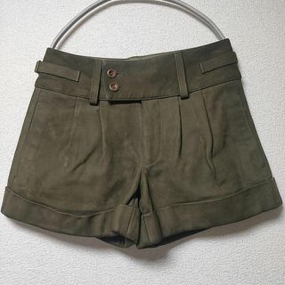 Ralph Lauren 牛革 レザーショートパンツ