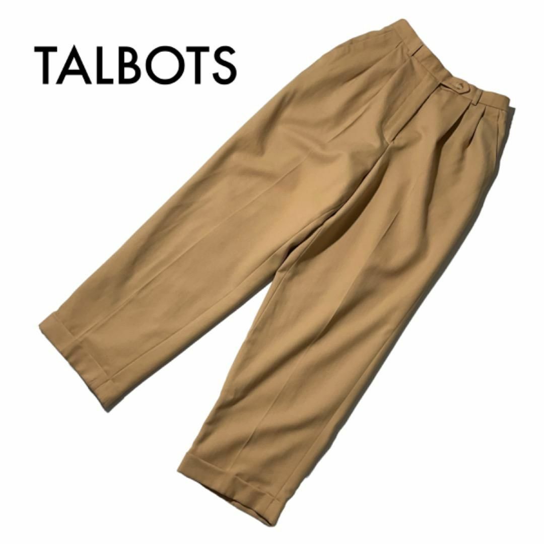 TALBOTS(タルボット)のタルボット USA製 古着 タックパンツ ベージュ ゆったり ウール100% レディースのパンツ(チノパン)の商品写真