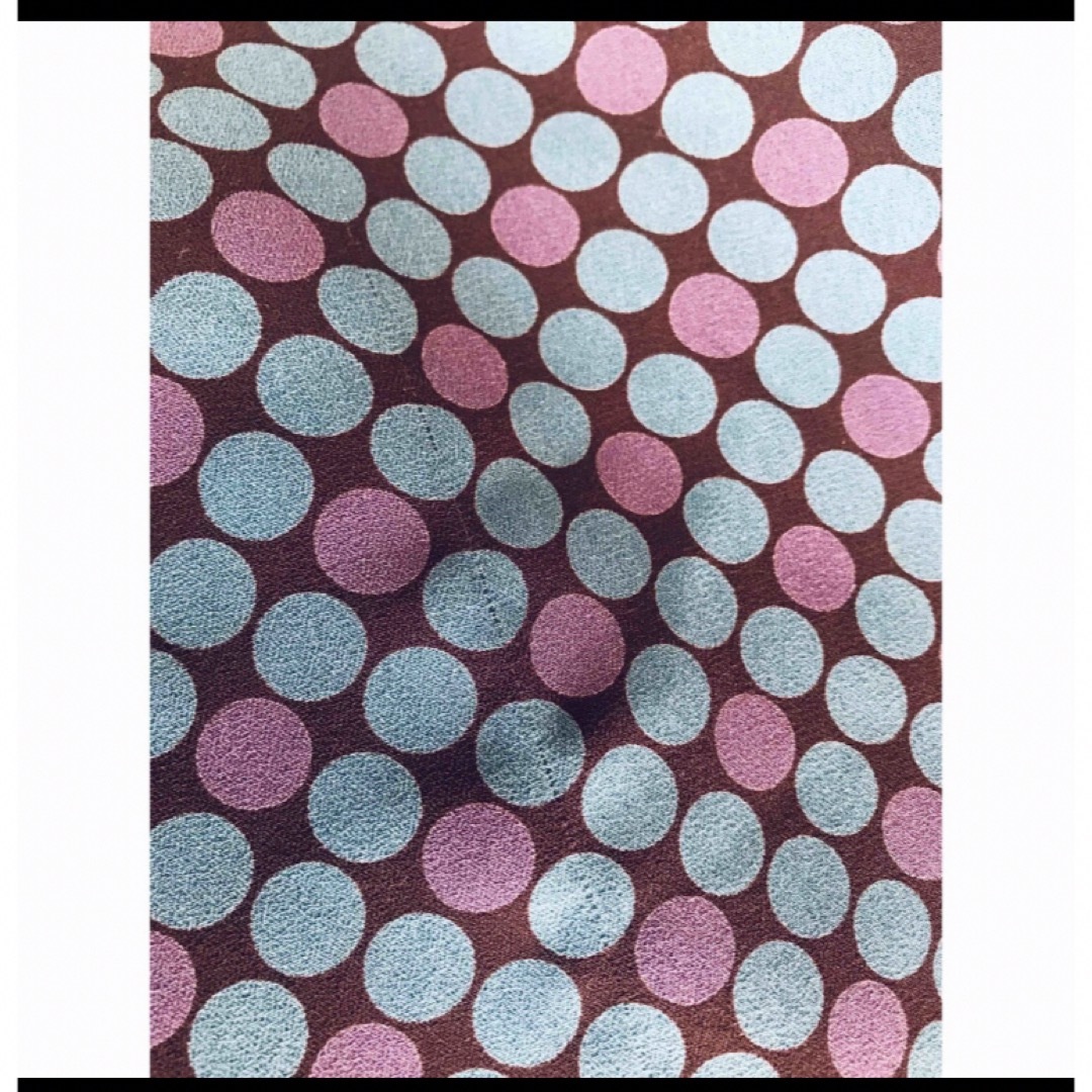 中古　ドット　水玉　スカーフ レディースのファッション小物(バンダナ/スカーフ)の商品写真