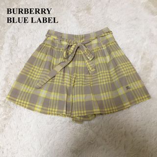 バーバリーブルーレーベル(BURBERRY BLUE LABEL)のバーバリーブルーレーベル　キュロットスカート  ショートパンツ　ノバチェック(キュロット)