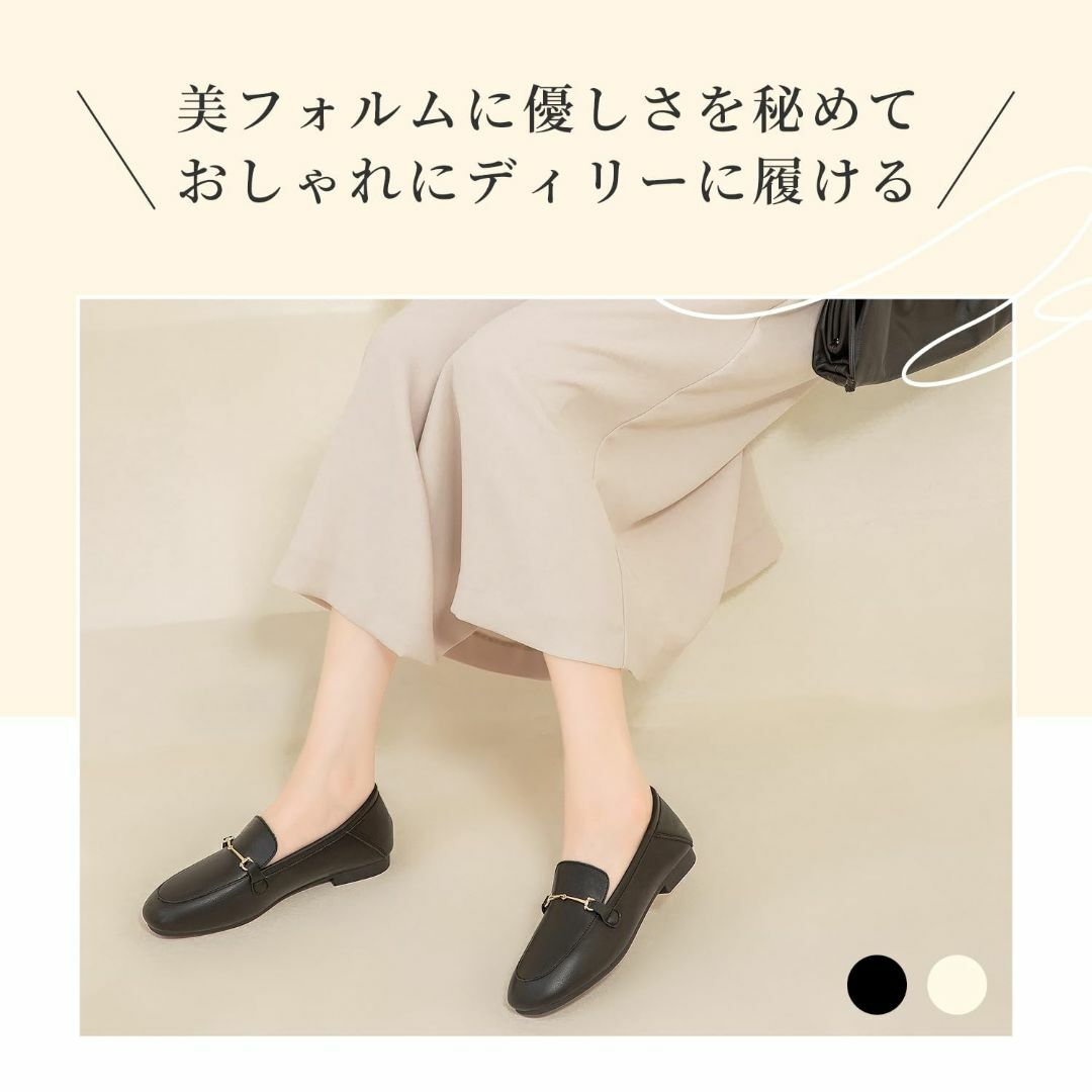 [Minax] ローファー レディース ビットローファー モカシン パンプス 黒 レディースの靴/シューズ(その他)の商品写真