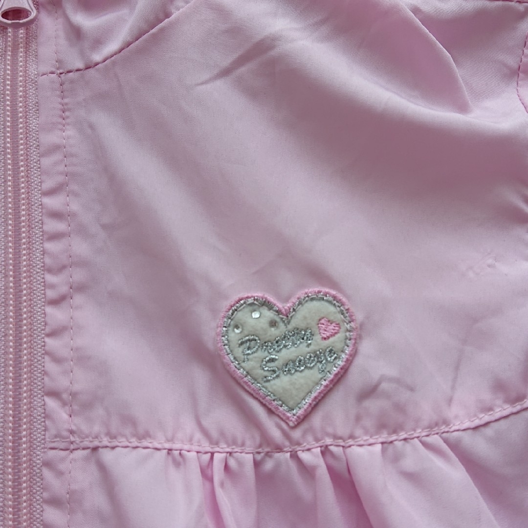 AEON(イオン)の女の子 140センチ ウィンドブレーカー ピンク キッズ/ベビー/マタニティのキッズ服女の子用(90cm~)(ジャケット/上着)の商品写真