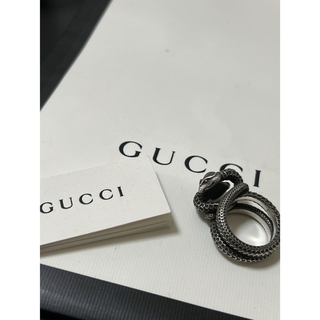 グッチ(Gucci)の【GUCCI　Ag925　ガーデン　スネーク　リング　18号】(リング(指輪))