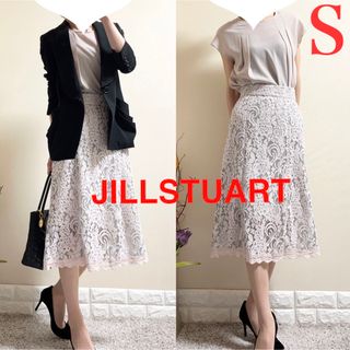 ジルスチュアート(JILLSTUART)の美品！JILLSTUART ジルスチュアートレース　美脚　総レース　スカート　S(ロングスカート)