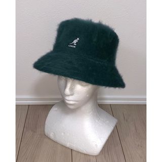 カンゴール(KANGOL)のS 新品 KANGOL ファーゴラ メトロハット ファー バケット グリーン 緑(ハット)