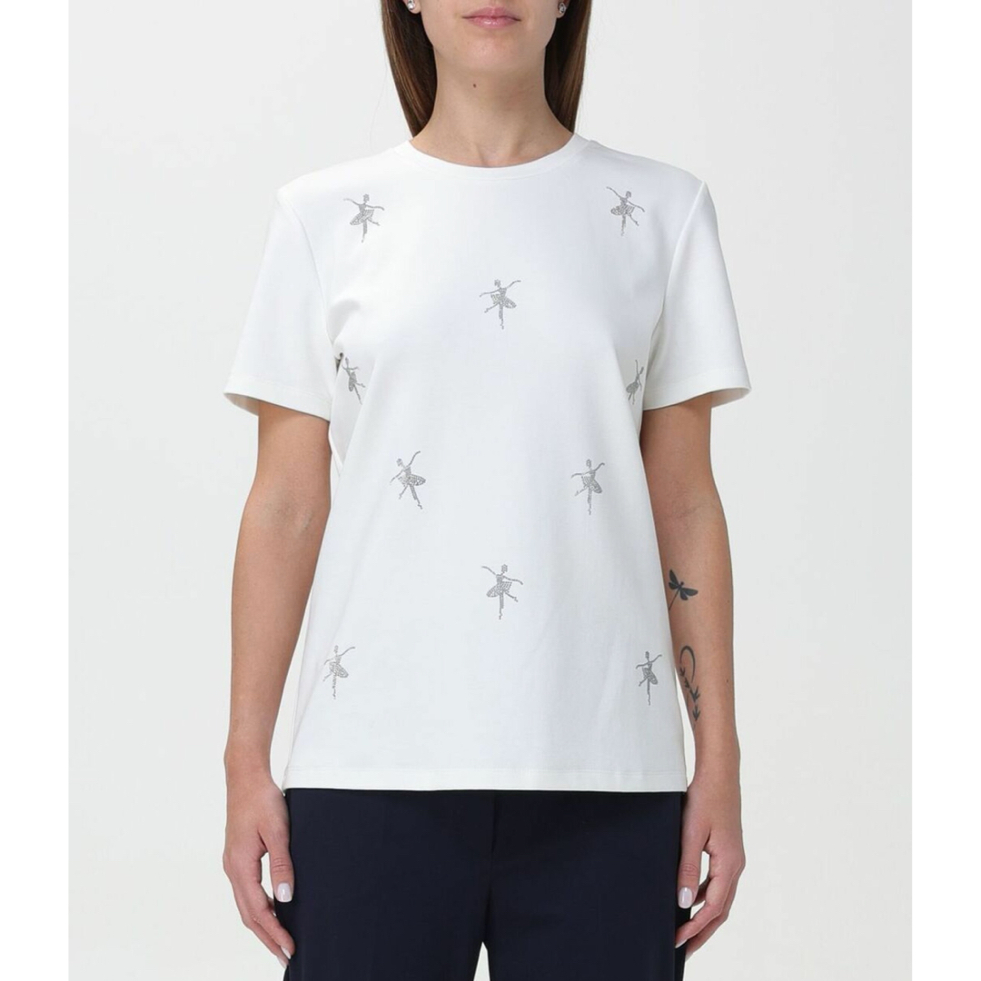 Max Mara(マックスマーラ)のMaxMaraマックスマーラリポンTシャツ 24春新作 レディースのトップス(Tシャツ(半袖/袖なし))の商品写真