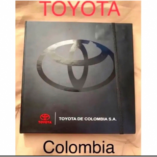 トヨタ(トヨタ)の非売品♦︎コロンビアトヨタTOYOTA Colombiaゴムバンド付き黒ノート(ノベルティグッズ)