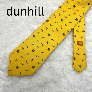 ダンヒル(Dunhill)の【未使用】ダンヒル dunhill ネクタイ 総柄  イエロー(ネクタイ)