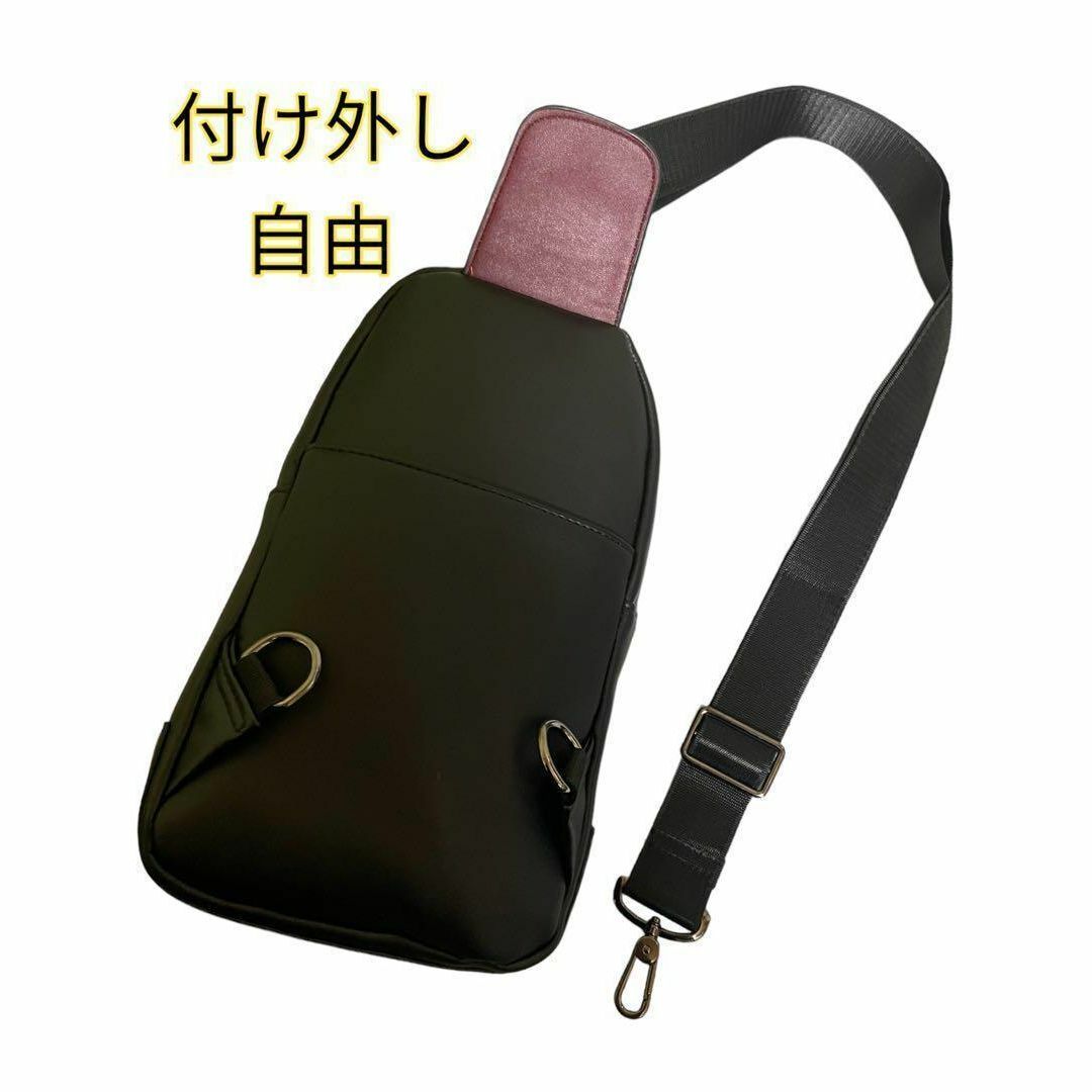 ショルダーバッグ ボディーバック ビジネス 高品質 斜め掛け メンズ 新品 黒 メンズのバッグ(ショルダーバッグ)の商品写真