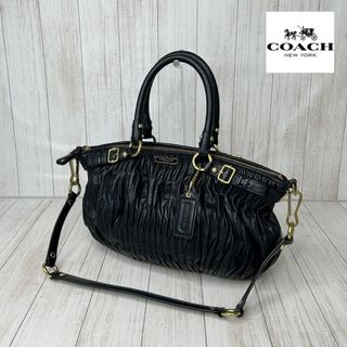 コーチ(COACH)のCOACH コーチ　レザー　2WAY ハンドバッグ ショルダーバッグ(ハンドバッグ)