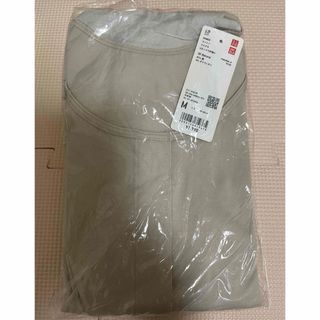 ユニクロ(UNIQLO)の専用です！新品未開封　コットン　前あき　Uネック 半袖(Tシャツ(半袖/袖なし))